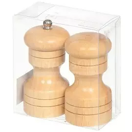 Набор для специй дерево, 10 см, 2 шт, бежевый, Y3-1144