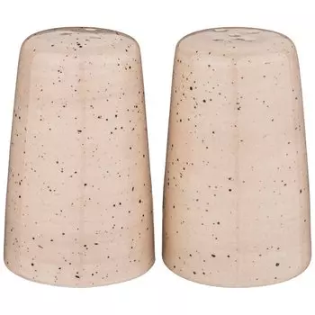 Набор для специй фарфор, 7.5 см, 2 шт, 7.5х5х5 см, бежевый, Bronco, Nature, 263-1117