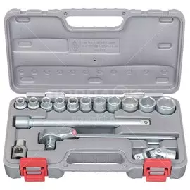 Набор слесарных инструментов НИЗ, №2, 2761-20, 6-гранные, сталь, кейс, 16 предметов