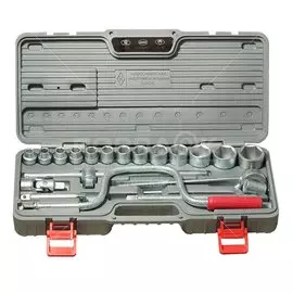 Набор слесарных инструментов НИЗ, 57072025, 6-гранные, сталь, кейс, 19 предметов