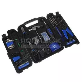 Набор слесарных инструментов Рокот, 736-179, 1/2", 1/4", сталь, кейс, 129 предметов