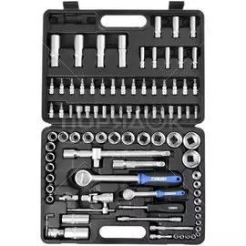 Набор слесарных инструментов Сибин, 27765-H94, 1/2", 1/4", сталь, кейс, 94 предмета