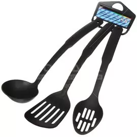 Набор кухонных принадлежностей 3 предмета, нейлон, черный, Y4-3188
