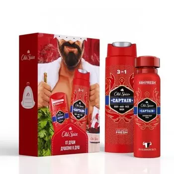 Набор подарочный для мужчин, Old Spice, Captain, дезодорант твердый 50 мл + гель для душа+шампунь 250 мл