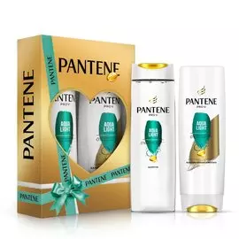 Набор подарочный для женщин, Pantene Pro-V, Aqua Light, шампунь 250 мл + бальзам 200 мл