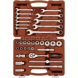 Набор слесарных инструментов Ombra, OMT33S, 1/2", 6-гранные, кейс, 33 предмета