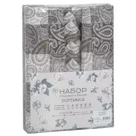 Набор столового текстиля скатерть 220х145 см + 6 салфеток 35х35 см, 100% хлопок, рогожка, подарочная упаковка, АртДизайн, Персия, СБ.135.220