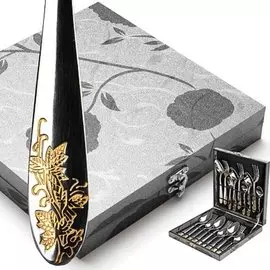 Набор столовых приборов нержавеющая сталь, 18 предметов, подарочная упаковка, Mayer &amp; Boch, 26473