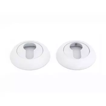 Накладка цилиндровая, Фабрика Замков, T WW ET, матовый белый, 111504