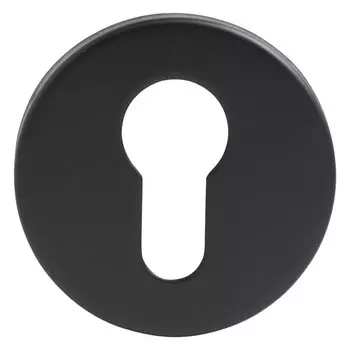 Накладка цилиндровая, Стандарт, 0200 Black Inox, черная, 14 877