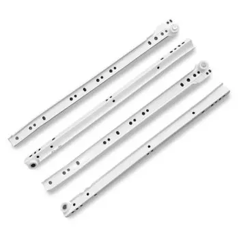 Направляющая роликовая 400х0.8 мм, 2 шт, белая, StahlBuro, 15 920