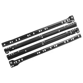 Направляющая роликовая 400х0.8 мм, 2 шт, черная, StahlBuro, 163119