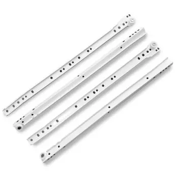 Направляющая роликовая 450х0.8 мм, 2 шт, белая, StahlBuro, 15 921