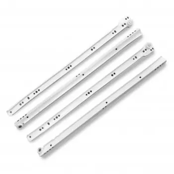 Направляющая роликовая 500х0.8 мм, 2 шт, белая, StahlBuro, 15 922