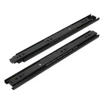 Направляющая шариковая 16", 400х45х0.8 мм, 2 шт, черная, StahlBuro, 16327