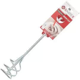 Насадка-миксер для красок и строительных смесей, круглые лопасти, диаметр 80х400х10 мм, оцинкованная, SDS-Plus, Bartex, 4238Z2