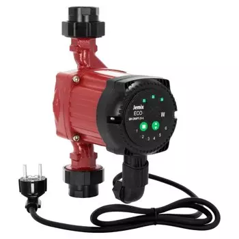 Насос циркуляционный, Jemix, 1 '', 45 Вт, максимальный напор 6 м, 2.6 м/ч, с кабелем, ЦН-СМАРТ-25-6