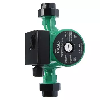 Насос циркуляционный, Oasis, 1 '', 100 Вт, максимальный напор 8 м, 2.4 м/ч, 25/8