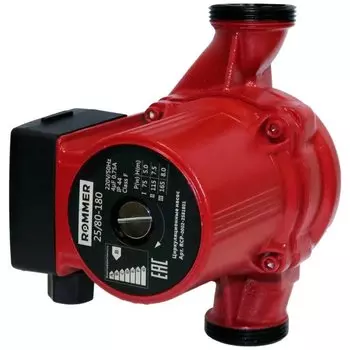 Насос циркуляционный, Rommer, 1 1/4 '', 72 Вт, максимальный напор 8 м, 4 м/ч, 32/80-180