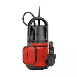 Насос дренажный, Парма, 400 Вт, глубина погружения 7 м, максимальный напор 8 м, 7.2 м3/час, НД-400/5П