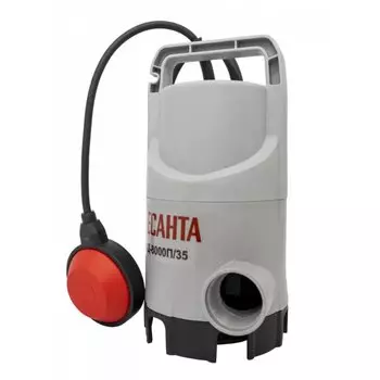 Насос дренажный, Ресанта, 350 Вт, глубина погружения 5 м, максимальный напор 5 м, 8 м/ч, НД-8000П/35