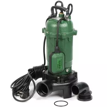 Насос фекальный, Oasis, 1500 Вт, максимальный напор 13 м, 15.6 м/ч, 1500/13R