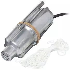 Насос вибрационный, Ручеек, нижний забор, 10 м, 225 Вт, глубина погружения 3 м, максимальный напор 60 м, 1.5 м/ч, термозащита, медь, Ручеек-1М