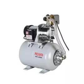 Насосная станция Ресанта, 1200 Вт, глубина погружения 9 м, максимальный напор 42 м, 4.2 м/ч, АНС-4200Н