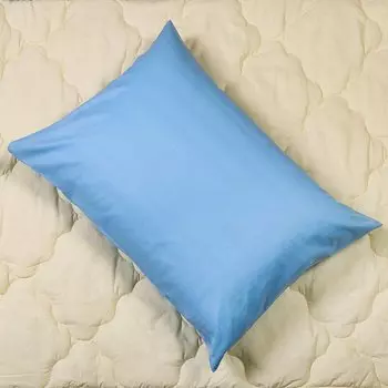 Наволочка 2 шт, Silvano, Марципан, поплин, 100% хлопок, 50 х 70 см, голубая