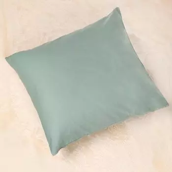Наволочка 2 шт, Silvano, Марципан, поплин, 100% хлопок, 70 х 70 см, зелено-серая, AI-2604004