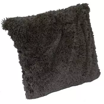 Наволочка декоративная Buenas Noches, Fn072BR2 ДВ 18-1017, искусственный мех, 100% полиэстер, 48х48 см, коричневая, 8 294