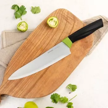 Нож кухонный Nadoba, Olivia, поварской, нержавеющая сталь, 20 см, рукоятка пластик, 724510