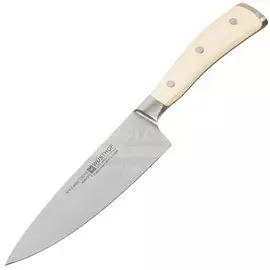 Нож кухонный Wuesthof, Ikon Cream White, шеф-нож, кованая сталь, 16 см, рукоятка пластик, 4596-0/16 WUS