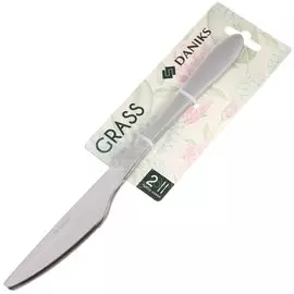 Нож нержавеющая сталь, 2 предмета, столовый, Daniks, Grass