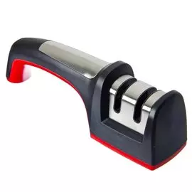 Ножеточка универсальная, нержавеющая сталь, полипропилен, 19х5х6 см, 884-023