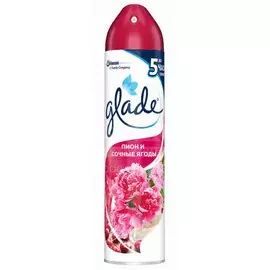 Освежитель воздуха Glade, 300 мл, Пион и сочные ягоды, 696757