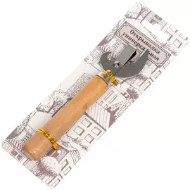 Открывалка для бутылок и банок универсальная, с деревянной ручкой, навеска, Y4-2754