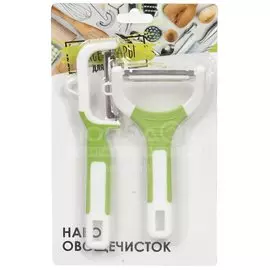 Овощечистка металл, пластик, 15.5 см, 2 шт, 884-320