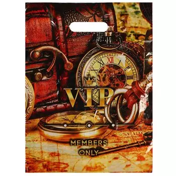 Пакет 30х40 см, 40 мкм, с вырубными ручками, VIP, 5052