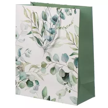Пакет подарочный бумага, 32х12х26 см, Цветы, Y4-6683