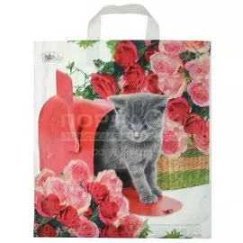 Пакет с ручками, 38х42 см 37 мкм, Тико Джульетта