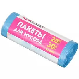 Пакеты для мусора 20 л, 30 шт, 8 мкм, Марья Искусница, 0017