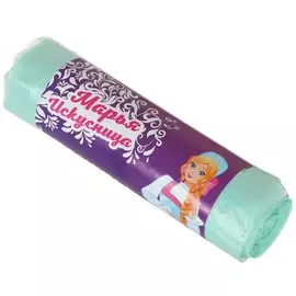 Пакеты для мусора 35 л, 20 шт, с ручками, Марья Искусница, 15768, тиффани