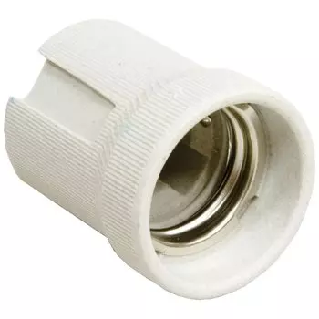 Патрон E27, LH01, керамика, белый, 41 037