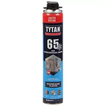 Пена монтажная Tytan, Limited Edition, профессиональная, 65 л, 750 мл, -20 °С, зимняя, 64538