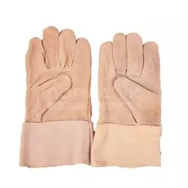 Перчатки краги спилковые, 25 см, Металлург, цвет основы, короткие