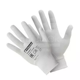 Перчатки нейлоновые 10 (ХL) Fiberon PSV033P, белые