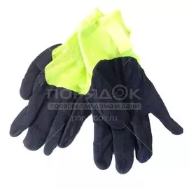 Перчатки полиэстер, вспененный полиуретан, Лайм, европодвес