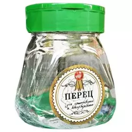 Банка для сыпучих продуктов, стекло, 0.26 л, с крышкой, Перец, 626-503