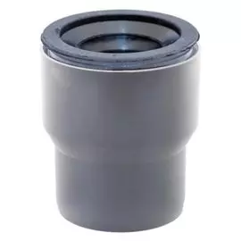 Переход канализационный 124х110 мм, РосТурПласт, с чугуна на пластик, с манжетой, серый, 36644
